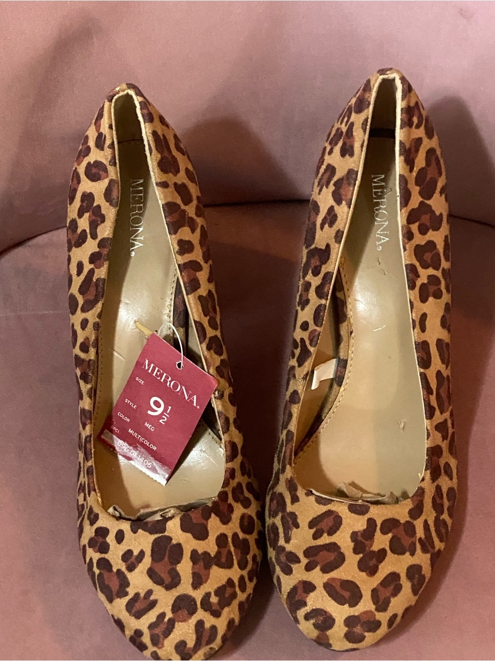 Merona Leopard-Print Pumps in Tan and Brown